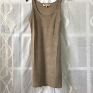 philosplophy NUDE Suede Bodycon Dress Size 4