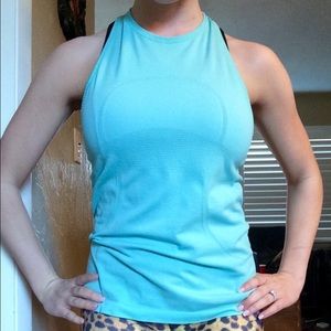 Lululemon Athletica Turquoise Swiftly Tank