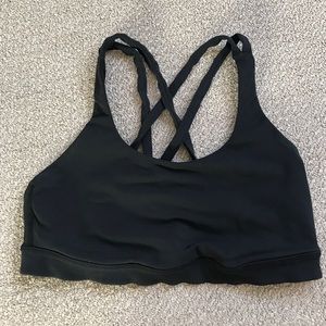 Black Lululemon Energy Bra Size 8