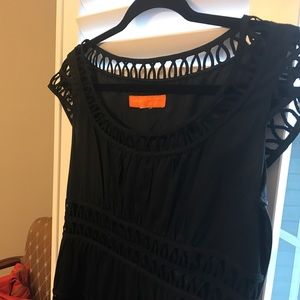 Cynthia Steffe black lattice dress