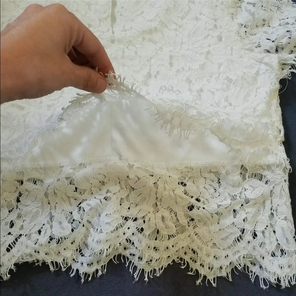 Ivory two piece lace mini dress - Picture 7 of 8