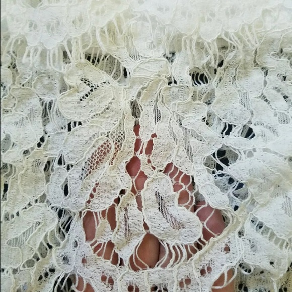 Ivory two piece lace mini dress - Picture 8 of 8