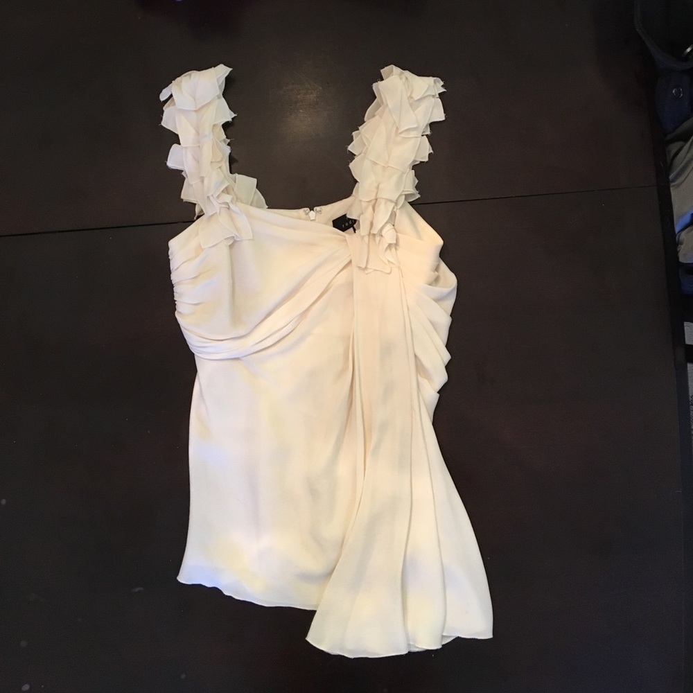 Robert Rodriguez Cream Silk top - size 2
