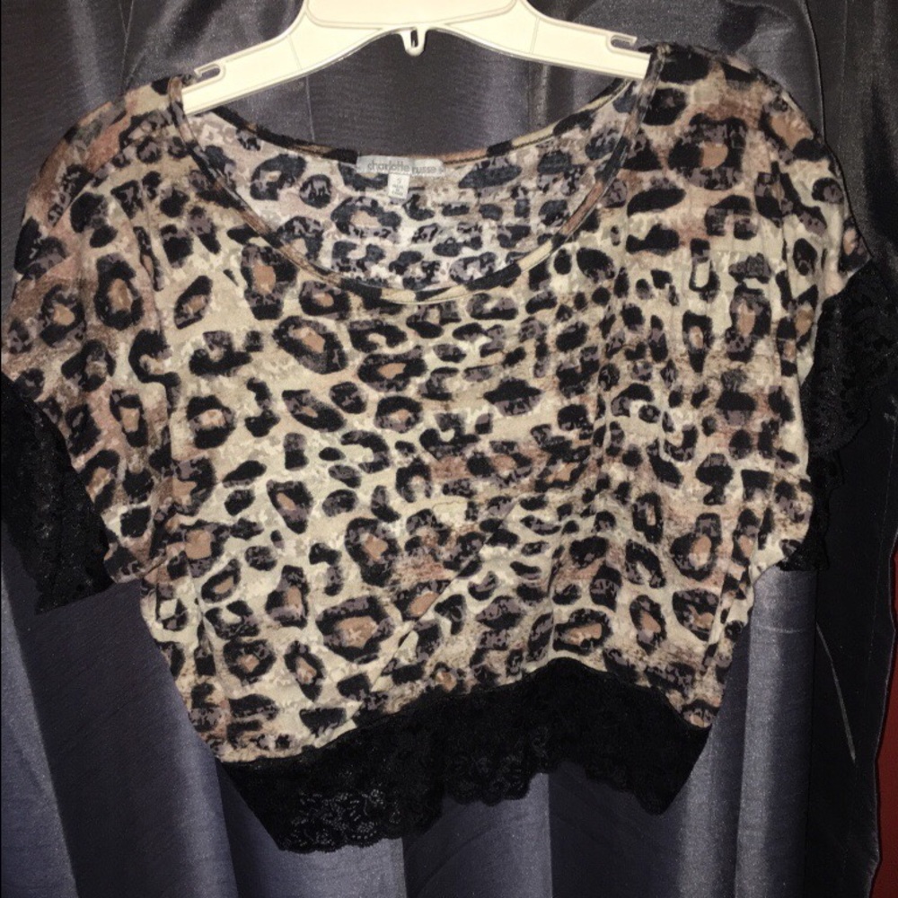 Cheetah lace shirt