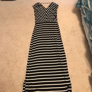 Mossimo, Black and White Maxi Dress