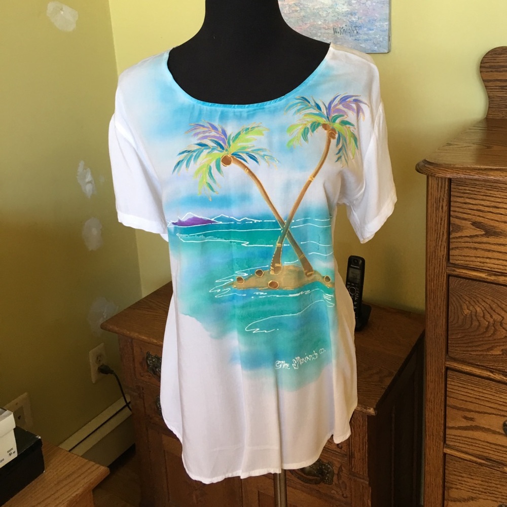Dharma Trading Co hand painted blouse