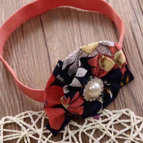 ❤Just in❤ baby floral romper with headband - Picture 2 of 4