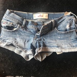 Hollister low rise jean shorts