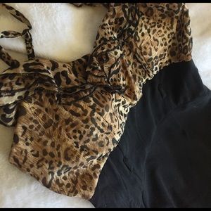 Leopard top dress