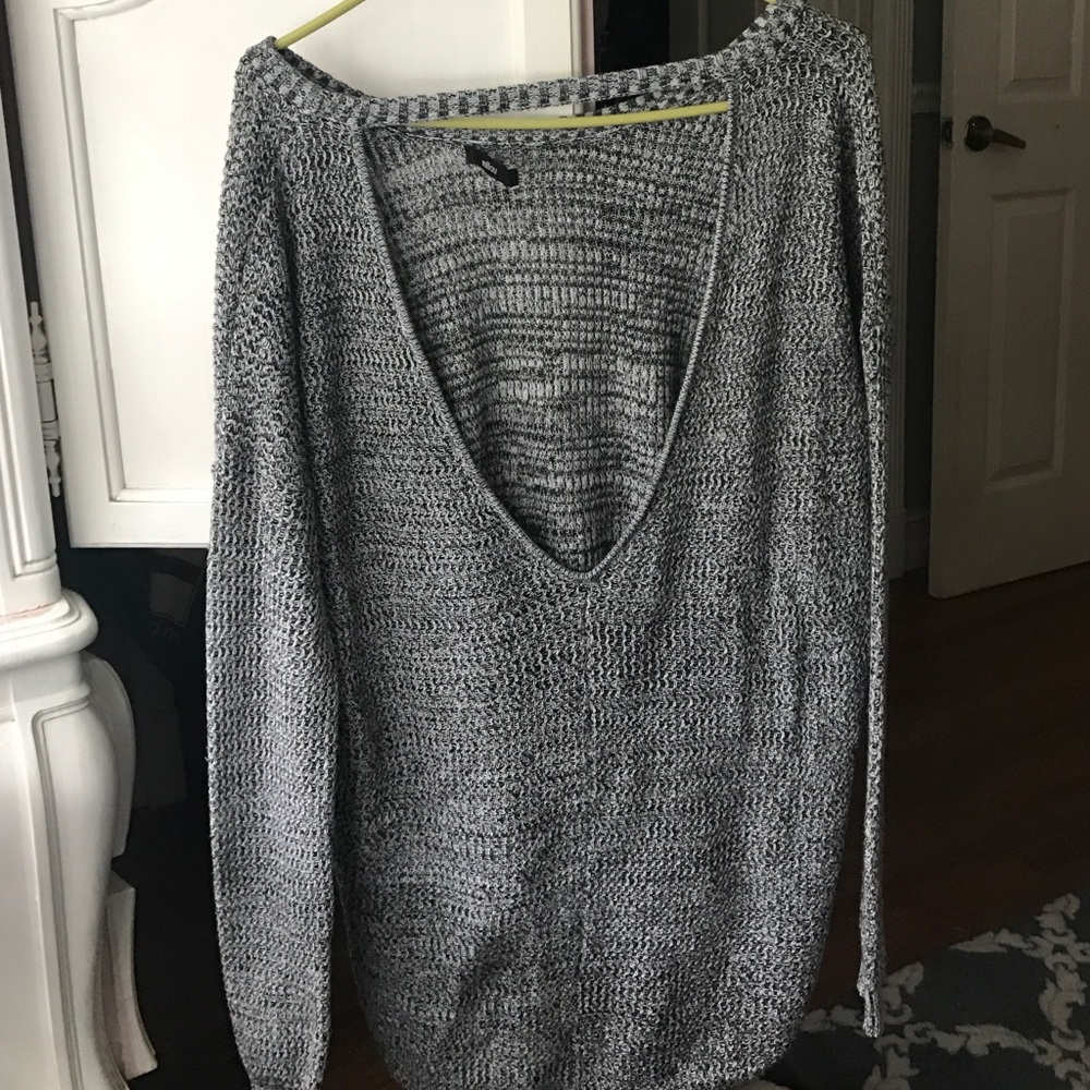 Oversized gray sweater
