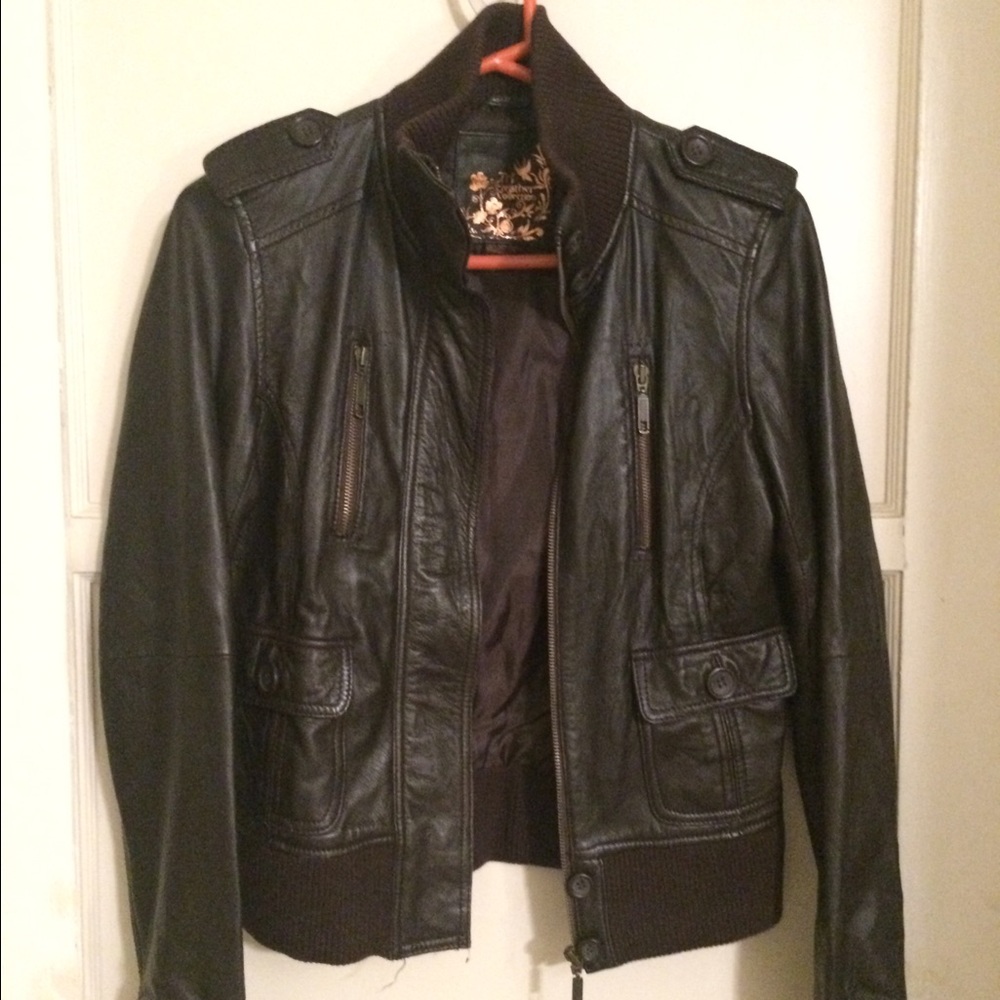 Zara leather jacket