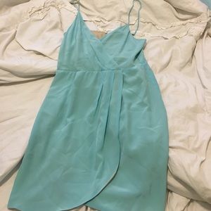 Lavender Brown Silk Wrap Dress