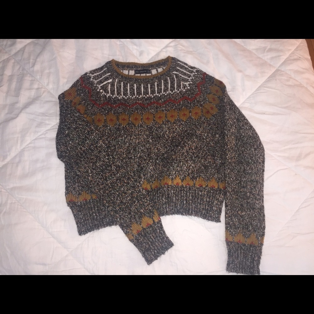 Zara aztec sweater