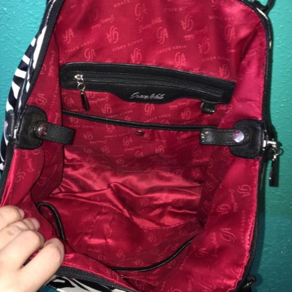 Grace Adele Handbag & Clutch Set - image 5