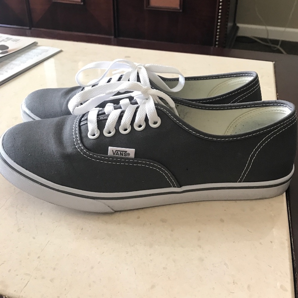 SOLD Size 8 gray vans sneakers tennis shoes
