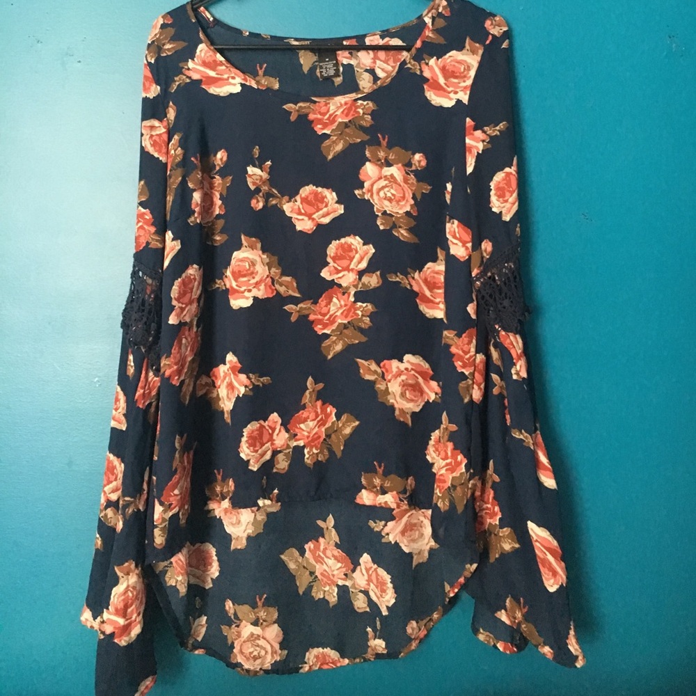 Rose printed shirt