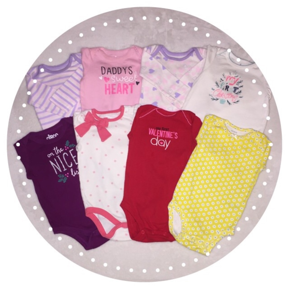 Bundle of 8- long sleeve bodysuits 🌺