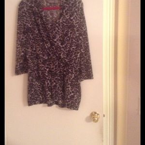 Chico's Size 2 long tunic, worn, great cond.