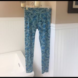 Os lularoe cowboy boot print leggings
