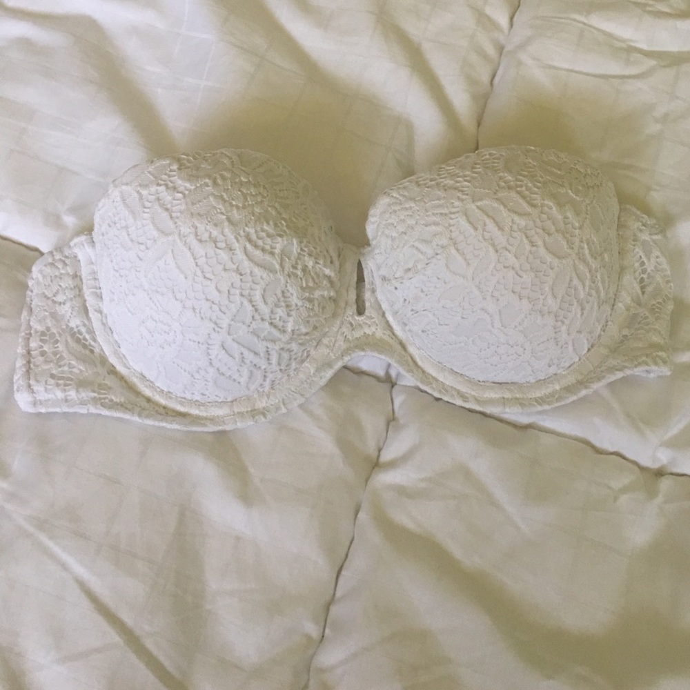 White lace bikini top