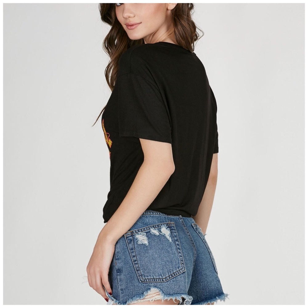 Rock Out Lace Up Tee - Picture 4 of 4