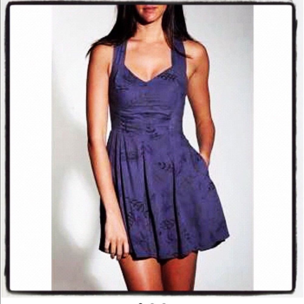 Obey open back skater dress