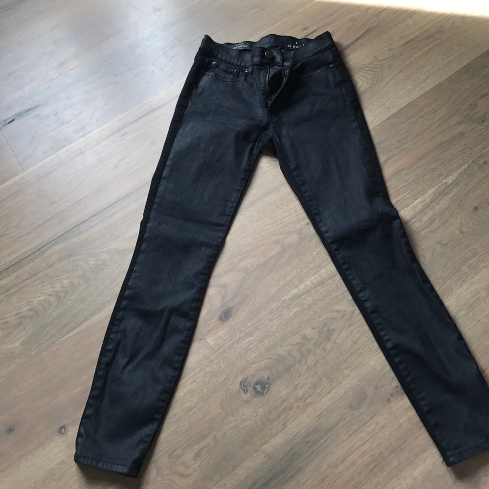 J. Crew wax front toothpick jeans