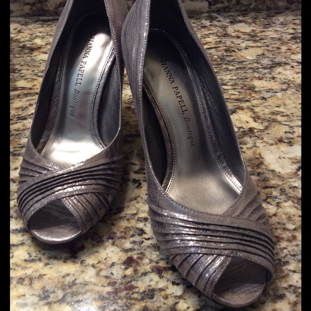 Adrianna Papell Boutique peep toe pumps