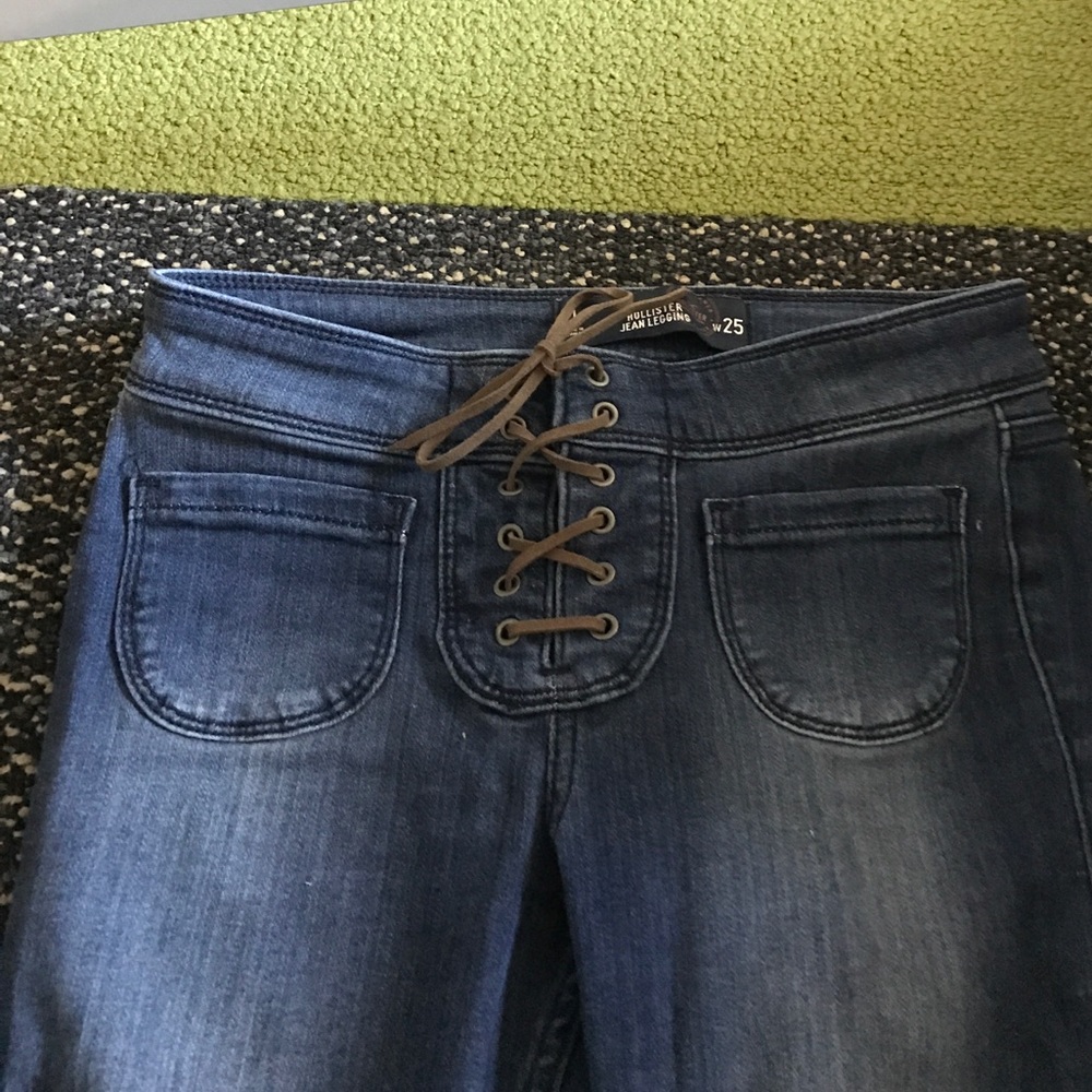 Hollister lace up jeggings
