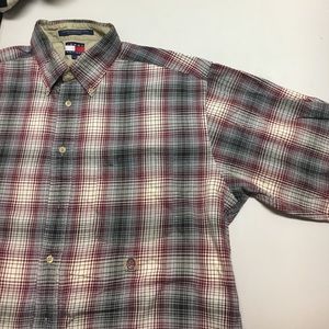 Tommy plaid button down