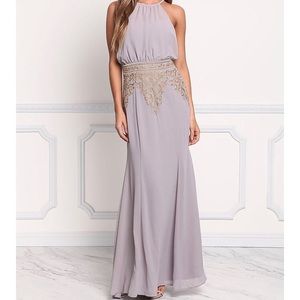 Light Grey Long Dress (Prom)