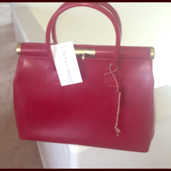 Arturo vannini Handbags - Red Italian leather handbag