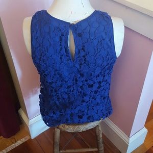 adiva Tops - Blue lace top adiva Tops - Blue lace top