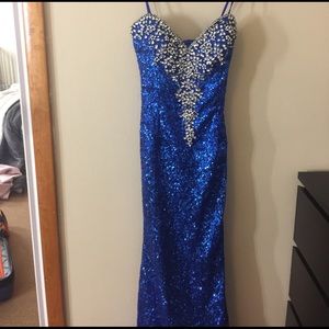 Prom dress royal blue