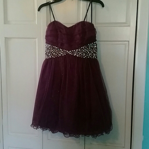Xtraordinary Dresses & Skirts - Short Purple Sparkly Prom/Cocktail Dress