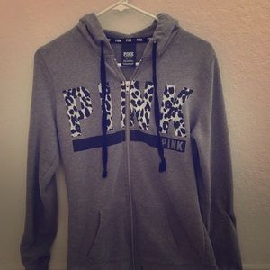 VS Pink zip up hoodie