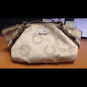 Coach Madison Sophia Purse ~ Khaki. Large Bag.