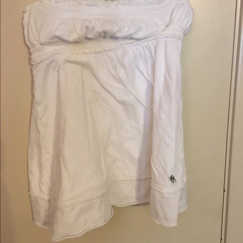 Abercrombie Junior Size L White Tube Top