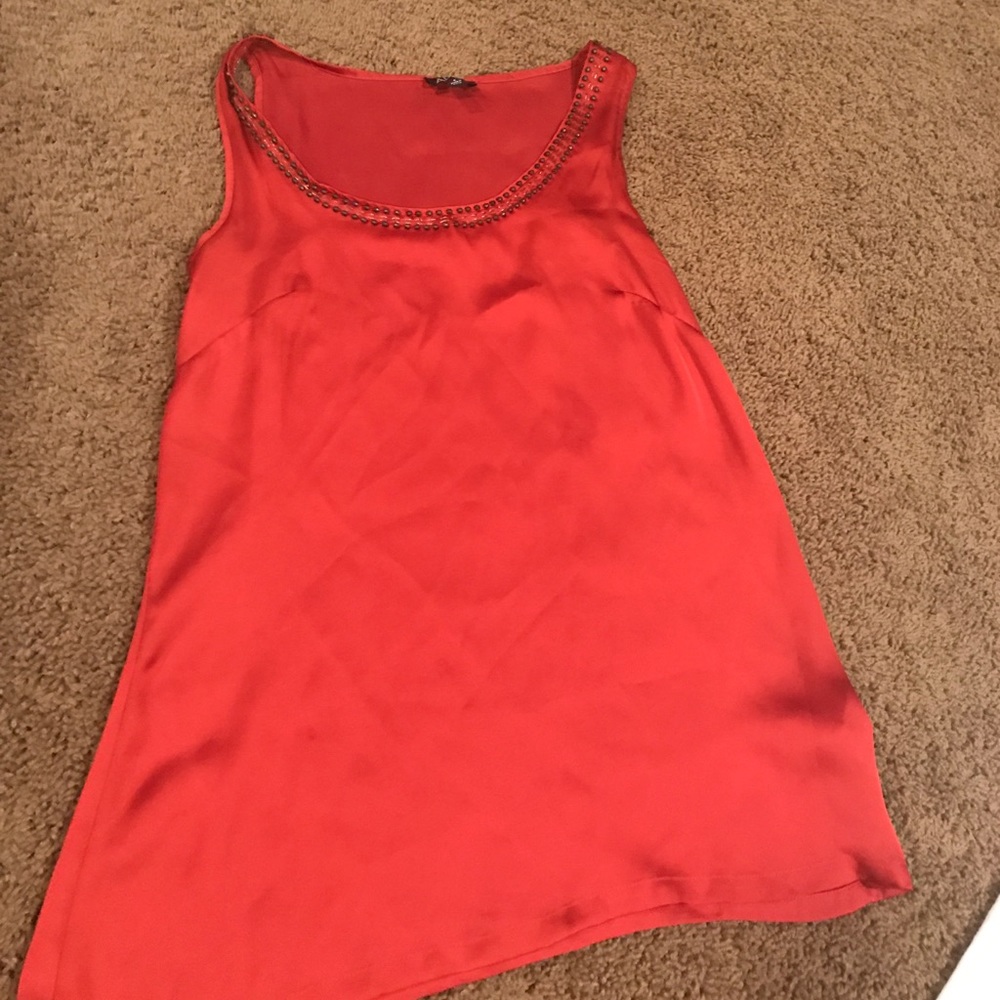 Silky feel 100% polyester dressy tank