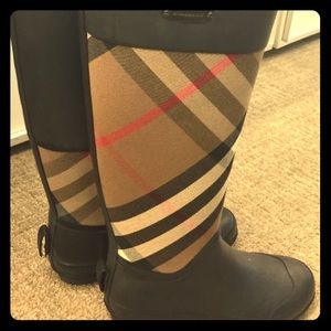 Burberry rain boots