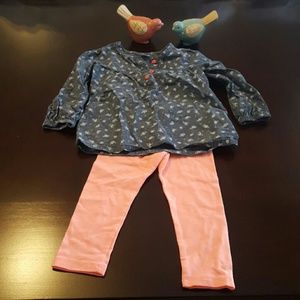 Carter's chambray tunic and Circo matching legging
