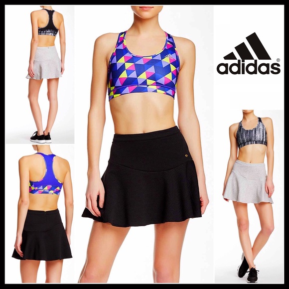 ADIDAS BLACK STUDIO SPORT ACTIVE MINI SKIRT A2C - Picture 7 of 8