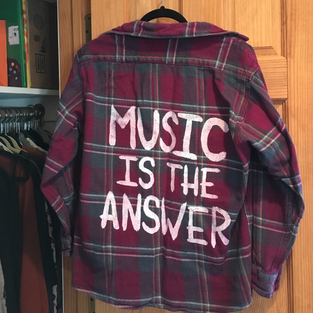Jac Vanek Flannel "Music Is The Answer"