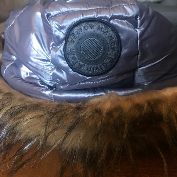 Grey Calvin Kline Vest with Fur Hood - Picture 3 of 4