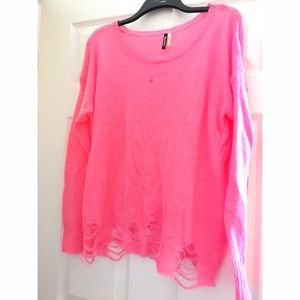 36 Points Pink Punk Sweater Size M/L