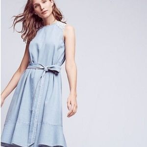 Anthropologie Denim Picnicker Fit & Flare Sz Large