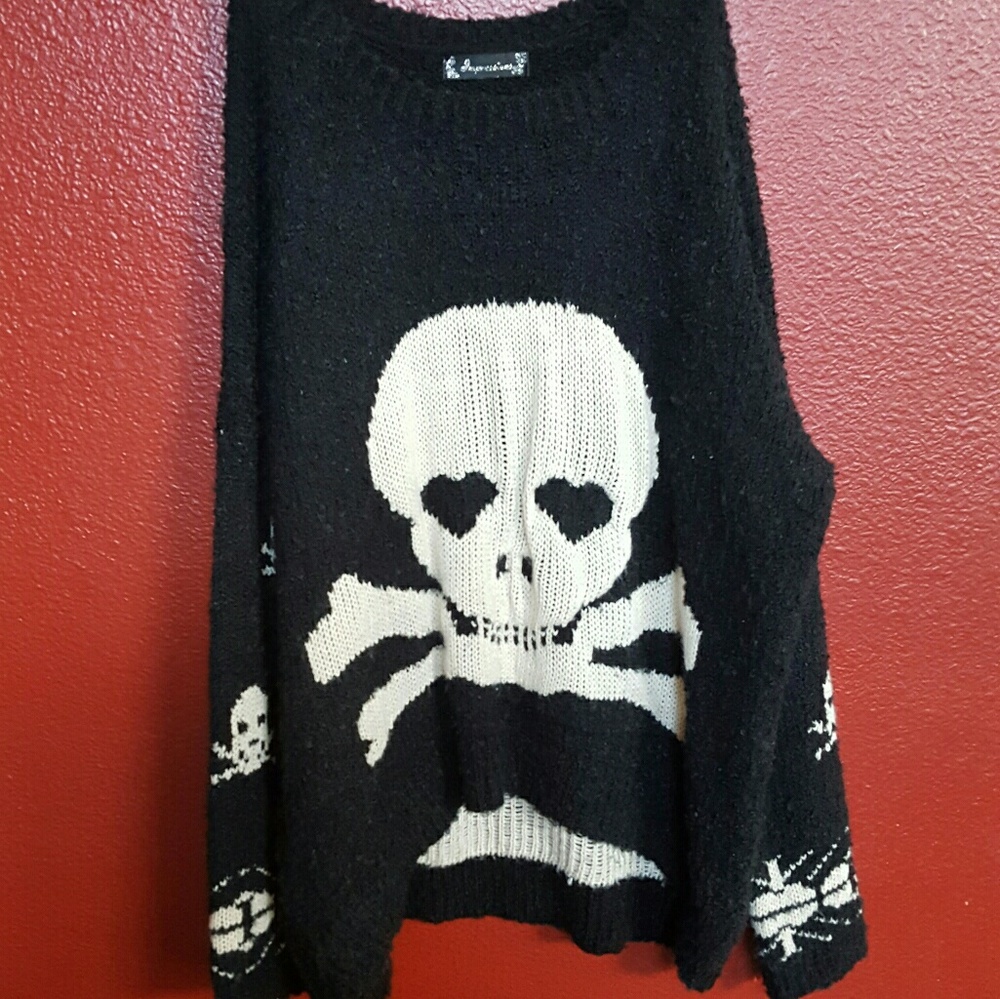 Oversizes thick Skull sweater