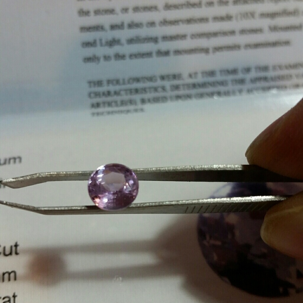 Flawless, Purple, Sapphire - loose stone