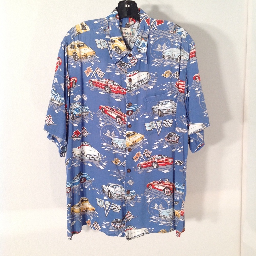 Vintage Reyn Spooner Sports Car Shirt