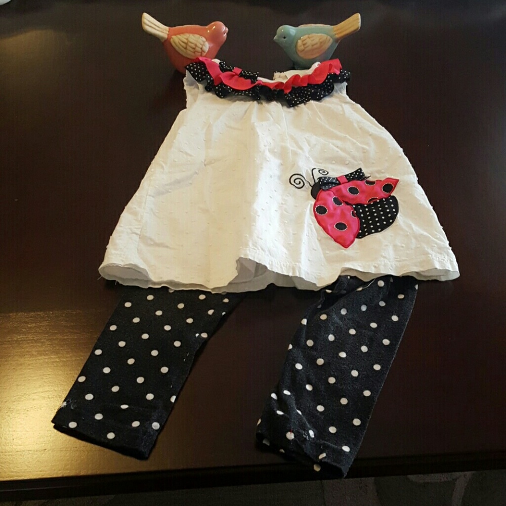 Rare Too Ladybug tunic and matching leggings